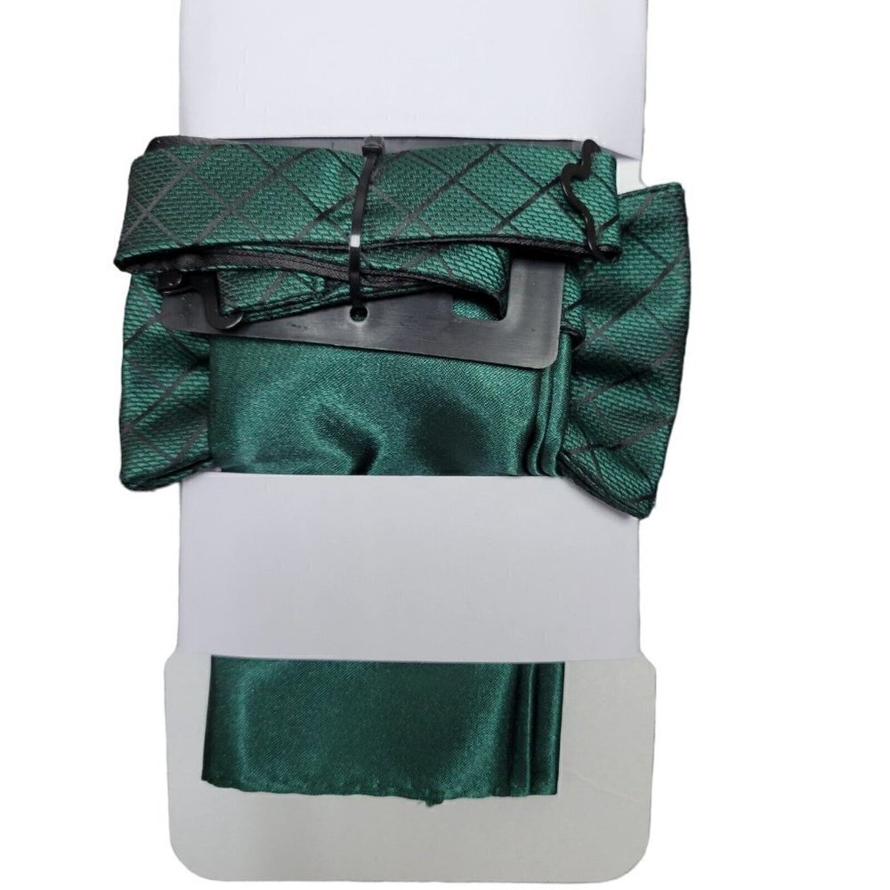 ALFANI Men's Silk Bowtie and Pocket Square Combo.